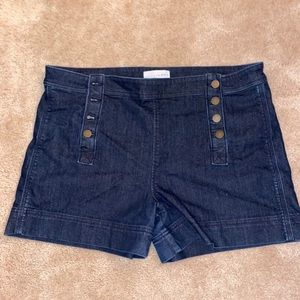 Loft denim button shorts